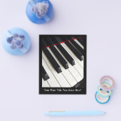 Foto piano-toetsen flyer (Enkel)