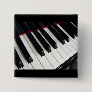 Foto piano-toetsen vierkante button 5,1 cm