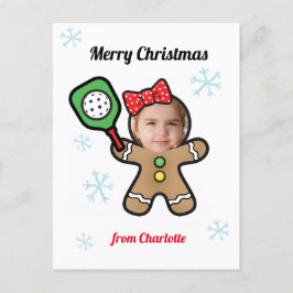 Foto Pickleball Gingerbrood girl Briefkaart