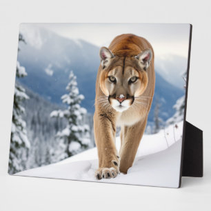 Foto Plaque-Mountain Lion Fotoplaat