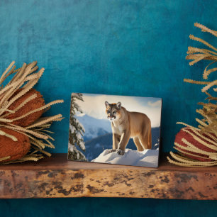 Foto Plaque-Mountain Lion Fotoplaat