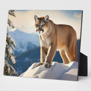 Foto Plaque-Mountain Lion Fotoplaat