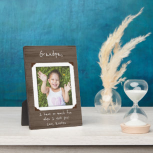 Foto Plaque omhuld voor opa / opa Fotoplaat