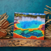 Foto Plaque-Yellowstone thermische hot pot Fotoplaat (Zijkant)