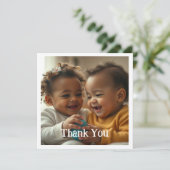 Foto plat bedankkaartje (Staand voorkant)