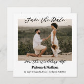 Foto plat Opslaan van de datum Kaart (Voorkant / Achterkant)