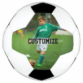 Foto & Player Name Custom Sports Pic Voetbal (Voorkant)