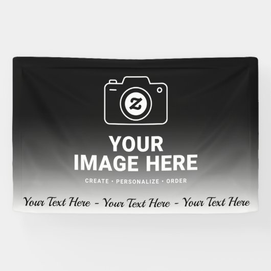 Foto Plus Aangepast Bericht Spandoek (Horizontaal)