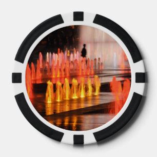 Foto-pokergspel, man poker chips