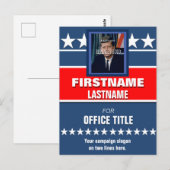 Foto politieke campagne toevoegen briefkaart (Voorkant / Achterkant)