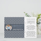 Foto Polka Dot Birthday Snoep Bar Wrapper (Staand voorkant)