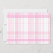 Foto Preppy Coquette Pink Bow Afstuderen Aankondiging (Achterkant)