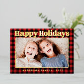 Foto Prettige feestdagen Pset Pattern (Staand Voorkant)