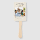 Foto programma rouwplechtigheid handwaaier (Voorkant)