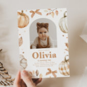 Foto Pumpkin Verjaardag Uitnodiging