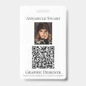 Foto QR-code Bedrijf Groot Badge (Achterkant)