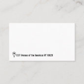 foto - qr - code en pictogrammen voor sociale medi visitekaartje (Achterkant)