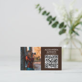 Foto QR Code, Fotograaf Fotografie Visitekaartje (Staand voorkant)