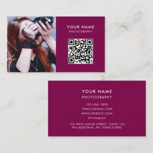 Foto QR Code, Fotograaf Fotografie Visitekaartje