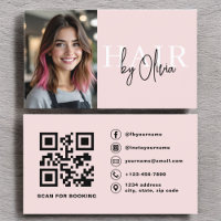 Foto QR Code Haarstylist Typografie