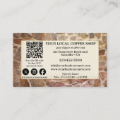 Foto QR-code Koffie Winkelen Visitekaartje (Achterkant)