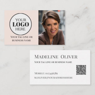 Foto QR Code Logo Modern Simple Visitekaartje