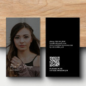 Foto QR CODE moderne professionele actrice Visitekaartje