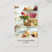 Foto QR Code Social Media Catering Visitekaartje (Voorkant)