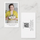 Foto QR-code van cupcake maker Visitekaartje (Voorkant / Achterkant)