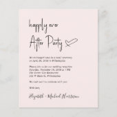 Foto QR Code Weddenschappen Reception Invitation (Voorkant)