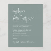 Foto QR Code Weddenschappen Reception Invitation (Voorkant)
