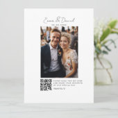 Foto QR Code Wedding Galery Kaart (Staand voorkant)