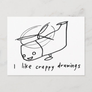 foto realistische tekening van een helikopter briefkaart