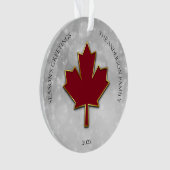Foto Red Maple Leaf Ornament (voorkant)