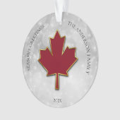 Foto Red Maple Leaf Ornament (voorkant)