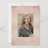 Foto Registered Nurse Afstuderen Gold Invitation Kaart (Achterkant)