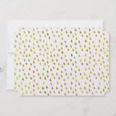 Foto Retro Gold Lichten Gold Opslaan Datum Save The Date (Achterkant)