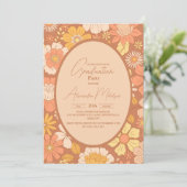 Foto Retro Groovy 70's Theme Afstuderen Kaart (Staand voorkant)