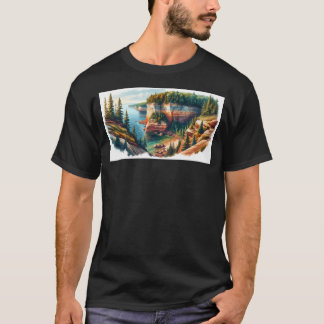 Foto Rocks National Lakeshore, het vastleggen van  T-shirt