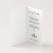 Foto Romantic Botanical Branches Whimsical Script Kaart (Binnen)