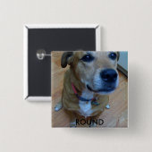 foto, ROND Vierkante Button 5,1 Cm (Voorkant /achterkant)