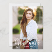 Foto rood Afstuderen Aankondiging (Voorkant)