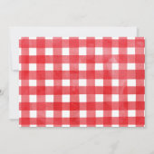 Foto Rood Blauw Boot Officieel Een 1e Verjaardag Kaart (Achterkant)