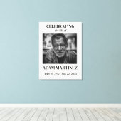 Foto rouwviering Gedenkfeest Herdenking  Canvas Afdruk (Insitu (Houten vloer))