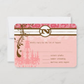 Foto Roze Chocolade Bruine Kroonluchter RSVP (Achterkant)