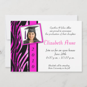 Foto Roze Zebra Pattern Kaart