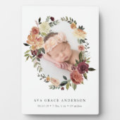 Foto Rustic Bloom Baby Fotoplaat (voorkant)