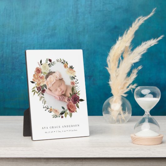 Foto Rustic Bloom Baby Fotoplaat (Zijkant)