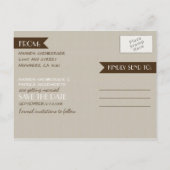 Foto Rustic Mason Jar Save the Date Briefkaarten (Achterkant)