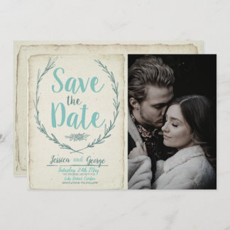 Foto  rustic wreath Wedding Save the date